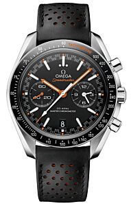 Omega Speedmaster Two Counters Racing 44.25mm Steel Black Dial Leather Strap 329.32.44.51.01.001