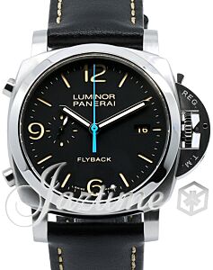 Panerai Luminor Chrono Flyback Stainless Steel 44mm Black Dial PAM00524 - PRE-OWNED