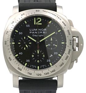 Panerai PAM 250 Luminor Daylight Chronograph Stainless Steel Rubber Automatic 44mm - PRE-OWNED