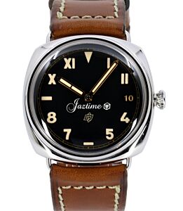 Panerai Radiomir California Steel 47mm Black Dial Leather Strap PAM00424