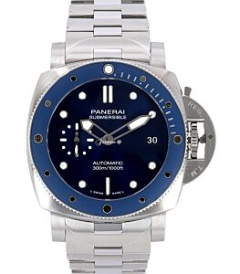 Panerai Submersible Blu Notte Steel 42mm Blue Dial PAM02068