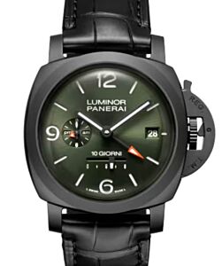 Panerai Luminor Dieci Giorni GMT Ceramica 44mm Green Dial PAM01483