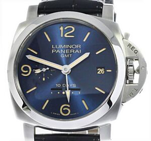 Panerai Luminor Dieci Giorni GMT Steel 44mm Blue Dial PAM01482
