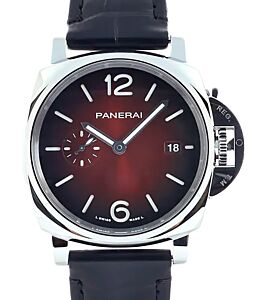 Panerai Luminor Due Stainless Steel 42mm Burgundy Dial PAM01424