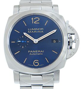 Panerai Luminor Marina Steel 42mm Blue Dial Bracelet PAM01028