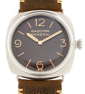Panerai Radiomir Eilean Steel 45mm Brown Dial Leather Strap PAM01243