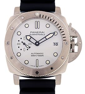 Panerai Submersible Bianco Steel 42mm White Dial PAM02223