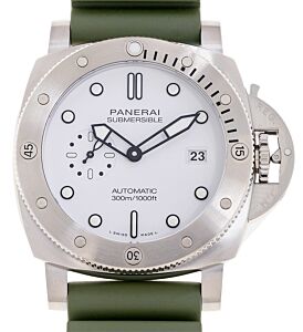 Panerai Submersible QuarantaQuattro Bianco Steel 44mm White Dial PAM01226
