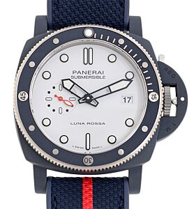 Panerai Submersible QuarantaQuattro Luna Rossa Ti-Ceramitech 44mm White Dial PAM01543
