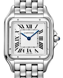 Panthere de Cartier Large Quartz Steel Silver Dial WSPN0016