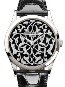 Patek Philippe Calatrava Volutes And Arabesques Platinum Black Dial 5088/100P-001 - BRAND NEW