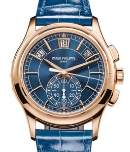 Patek Philippe Complications Flyback Chronograph Annual Calendar Rose Gold Blue Dial 5905R-010 - BRAND NEW