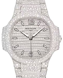 Patek Philippe Nautilus Ladies White Gold/Diamond Paved 7118/1450G-001 - BRAND NEW