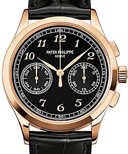Patek Philippe Complications Manual Wind Chronograph Rose Gold Black Dial 5170R-010
