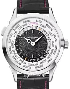 Patek Philippe Complications World Time White Gold "Liverpool Edition" Black Dial 5230G-012