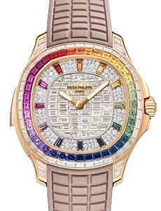 Patek Philippe Aquanaut Luce "Rainbow" Minute Repeater Haute Joaillerie Rose Gold/Diamonds Rubber 5260/355R-001 - BRAND NEW