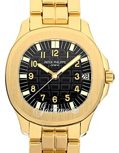 Patek Philippe Aquanaut Yellow Gold 38mm Black Dial Bracelet 5065/1J-001