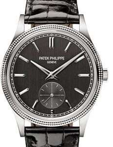 Patek Philippe Calatrava "Clous de Paris"  White Gold Hobnail Bezel Grey Dial 6119G-001 - BRAND NEW