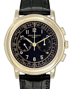 Patek Philippe Chronograph Yellow Gold 42mm Black Dial 5070J-001