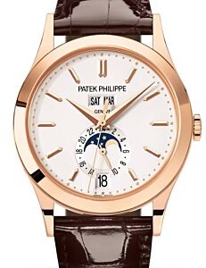 Patek Philippe Complications Annual Calendar Moon Phases Rose Gold Silver Dial 5396R-011 - BRAND NEW