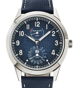 Patek Philippe Complications Calatrava Manual Winding White Gold Blue Dial 5328G-001 - BRAND NEW