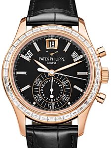 Patek Philippe Complications Chronograph Annual Calendar Rose Gold Diamond Set Blue Dial 5961R-010 - BRAND NEW