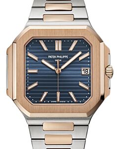 Patek Philippe Cubitus Date Sweep Seconds Rose Gold/Steel 45mm Blue Dial 5821/1AR-001