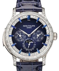 Patek Philippe Grand Complications Minute Repeater Perpetual Calendar Platinum Blue Black Gradient Dial Diamond Bezel 5374/300P-001 - BRAND NEW