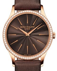Patek Philippe Ladies Calatrava White Gold Grey Satin Dial 4897G-010 - BRAND NEW