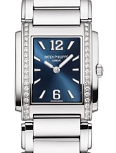 Patek Philippe Twenty~4 Ladies Blue Sunburst Dial Stainless Steel 4910/1200A-001 - BRAND NEW