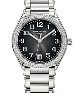 Patek Philippe Twenty~4 Ladies Stainless Steel Grey Sunburst Dial 7300/1200A-010 - BRAND NEW