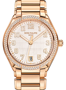 Patek Philippe Twenty~4 Ladies Rose Gold Silver Dial 7300/1200R-010 - BRAND NEW