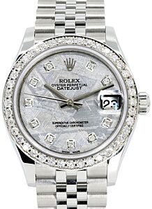 Rolex Datejust 31 Lady Midsize Stainless Steel Meteorite Diamond Dial & Bezel Jubilee Bracelet 278240 - BRAND NEW