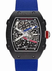 Richard Mille Extra Flat Sebastien Ogier France Carbon TPT White Blue Red RM 67-02