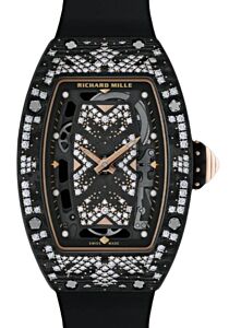 Richard Mille Automatic Winding Intergalactic Bright Night Carbon TPT Diamond Set Bezel RM 07-01 - BRAND NEW