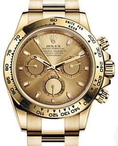 Rolex Daytona Yellow Gold Champagne Dial Oyster Bracelet 116508 - BRAND NEW