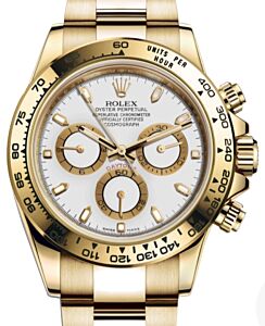 Rolex Daytona Yellow Gold White Dial Oyster Bracelet 116508 - BRAND NEW