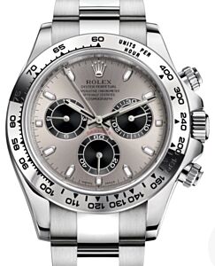 Rolex Daytona White Gold Steel/Black Dial Oyster Bracelet 116509