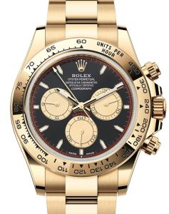 Rolex Daytona Yellow Gold Intense Black "Newman" Dial Oyster Bracelet 126508 - BRAND NEW
