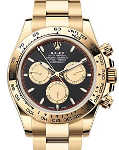 Rolex Daytona Yellow Gold Intense Black "Newman" Dial Oyster Bracelet 126508 - PRE OWNED