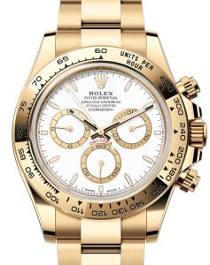 Rolex Daytona Yellow Gold White Index Dial Yellow Gold Bezel Oyster Bracelet 126508 - BRAND NEW