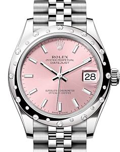 Rolex Datejust 31 White Gold/Steel Pink Index Dial & Diamond Bezel Jubilee Bracelet 278344RBR - BRAND NEW