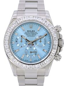 Rolex Daytona Factory Diamonds Steel Ice Blue Dial 126500LN -BRAND NEW