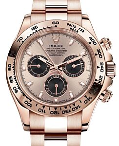 Rolex Daytona Rose Gold Sundust/Black Dial Oyster Bracelet 116505 - BRAND NEW