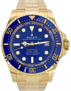 Rolex Deepsea Yellow Gold 44mm Blue Dial Oyster Bracelet 136668LB
