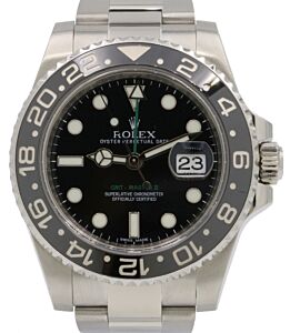 Rolex GMT-Master II Stainless Steel Black Dial Oyster Bracelet 116710LN - PRE-OWNED