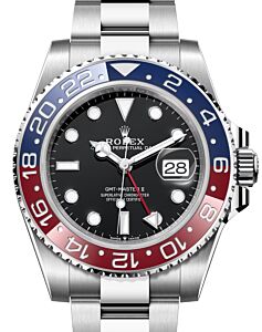 Rolex GMT-Master II "Pepsi" Steel Black Dial Oyster Bracelet 126710BLRO - BRAND NEW