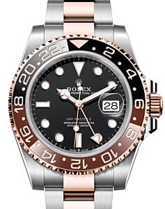 Rolex GMT-Master II "Root Beer" Rose Gold/Steel Black Dial Oyster Bracelet 126711CHNR - BRAND NEW