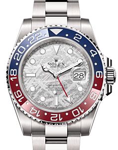 Rolex GMT-Master II "Pepsi" White Gold Meteorite Luminous Dial Oyster Bracelet 126719BLRO
