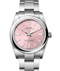 Rolex Oyster Perpetual 34 Pink Index Dial 124200 - BRAND NEW